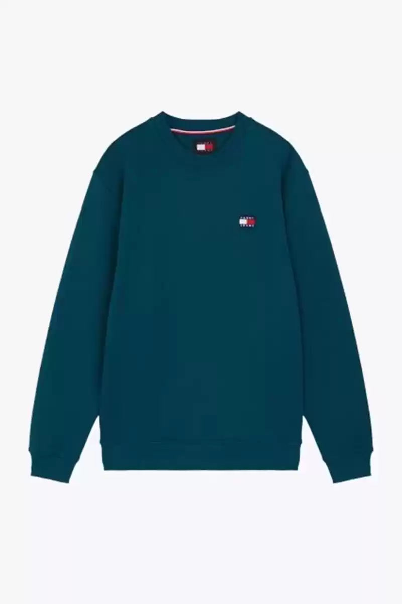 Tommy Jeans Erkek Yeşil  Kazak