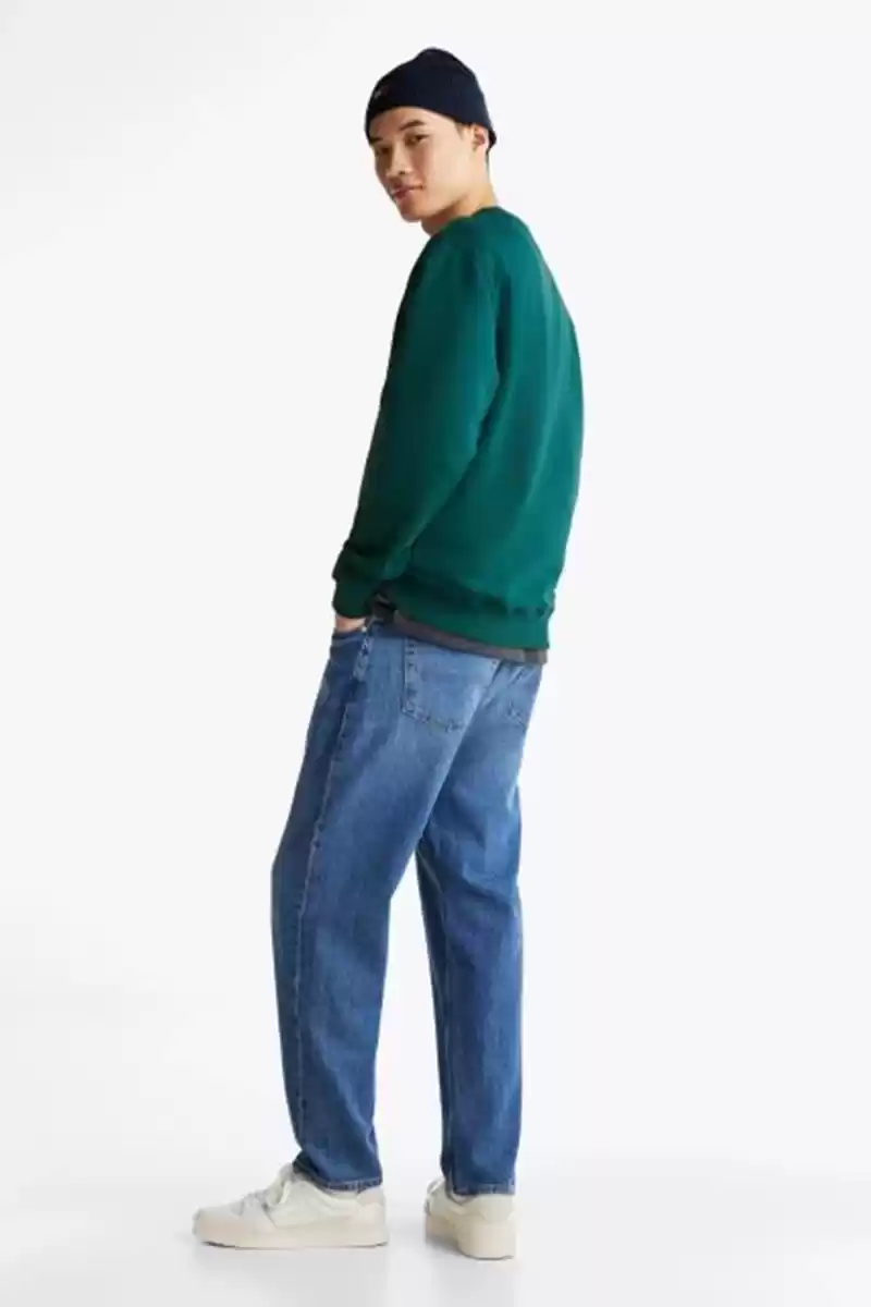 Tommy Jeans Erkek Yeşil  Kazak