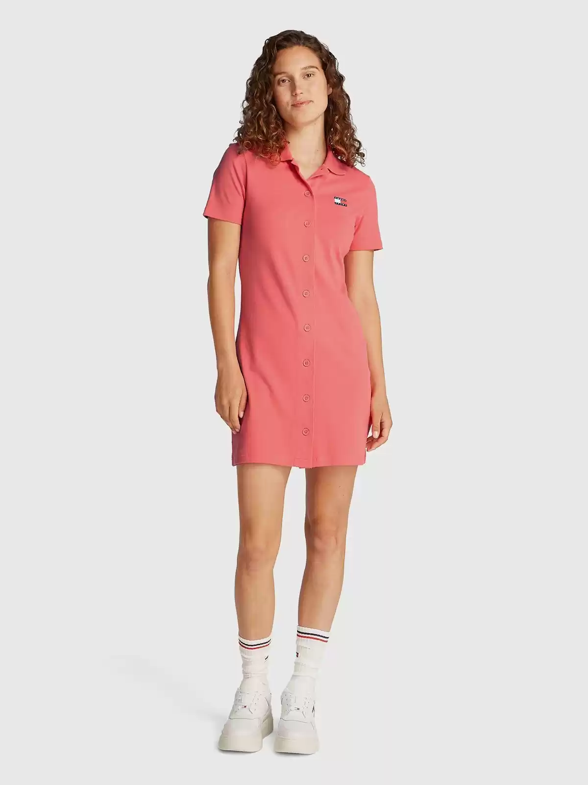 Tommy Jeans  Kadın Pembe Elbise