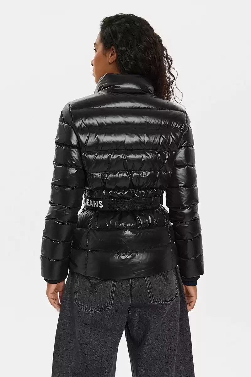 Tommy Jeans Kadın Siyah Kemerli Ceket