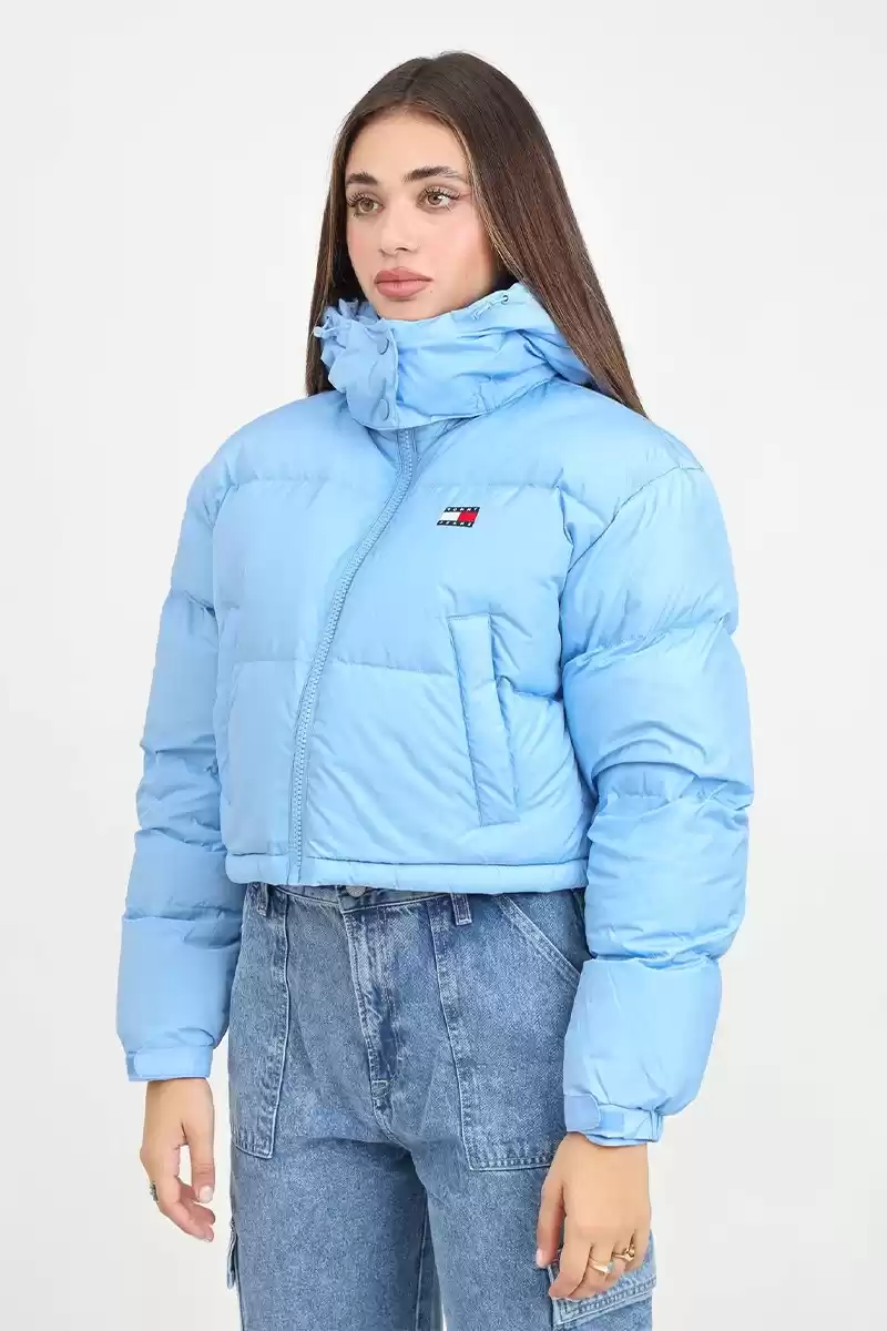Tommy Jeans Kadın Alaska Mavi Şişme Mont