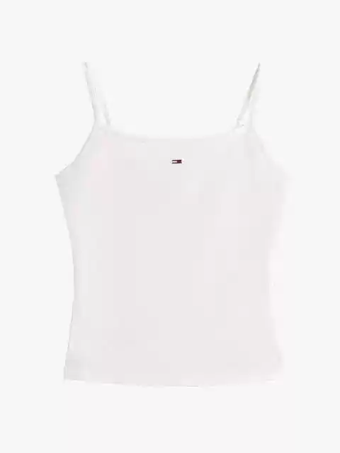 Tommy Jeans Kadın  Bisiklet Yaka Beyaz  T-Shirt