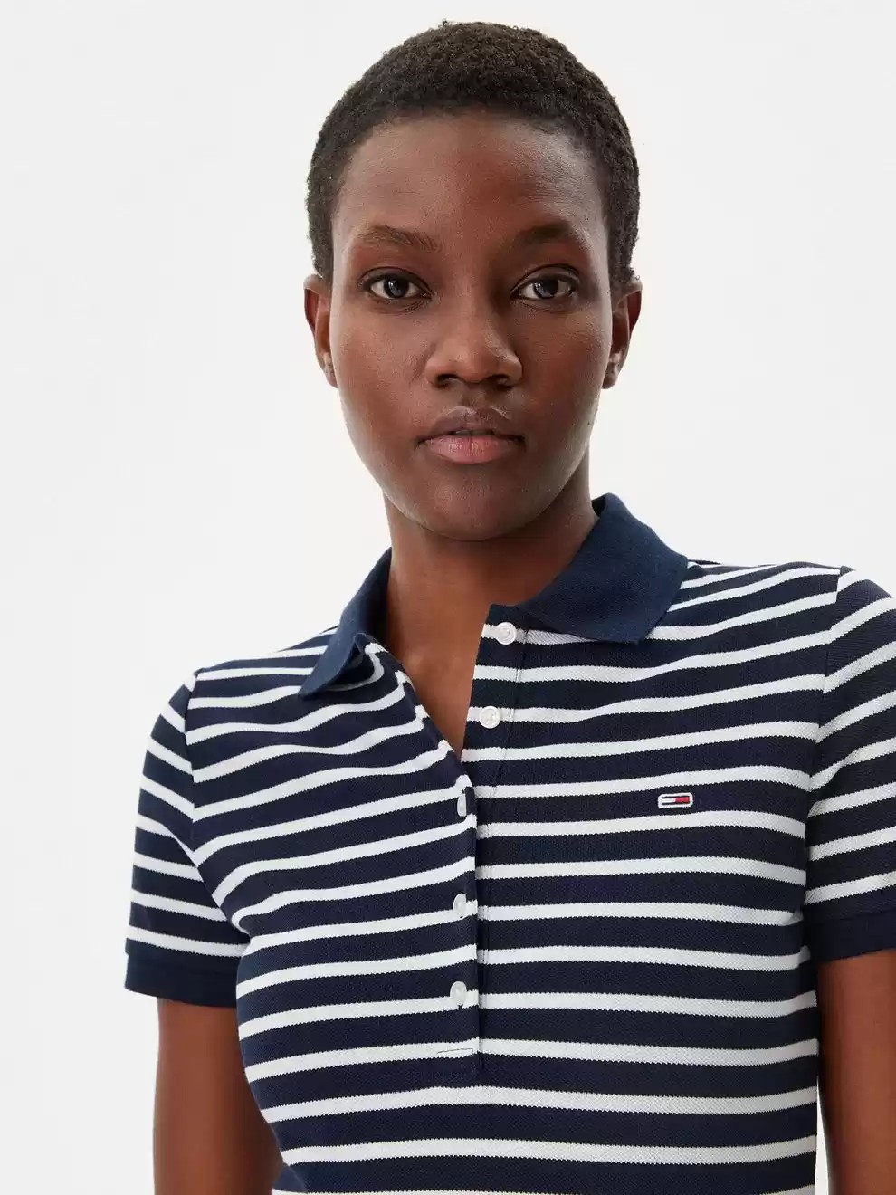 Tommy  Hilfiger Kadın Tjw   Maxı  Çizgili Polo Elbise