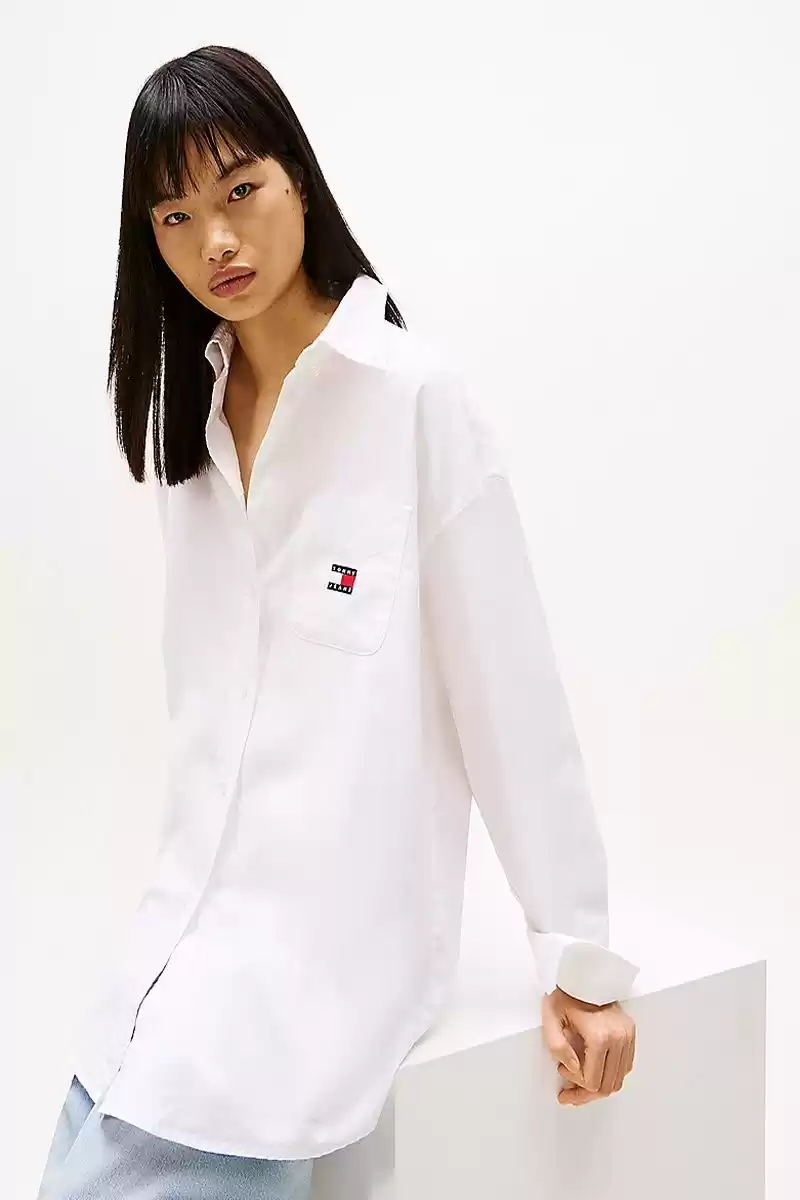 Tommy Hilfiger  Kadın  Beyaz Oxford Gömlek