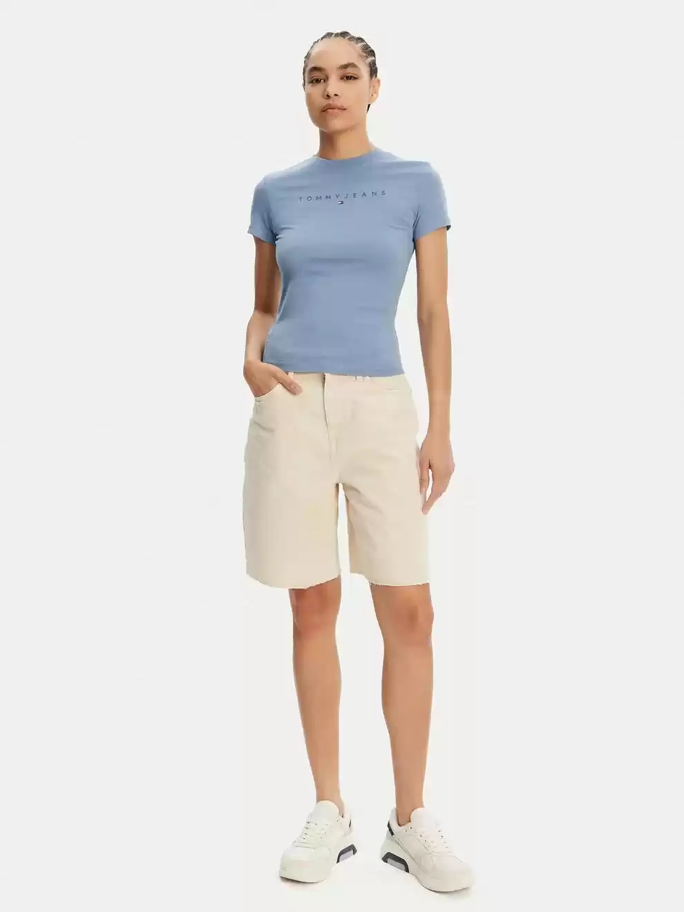 Tommy Jeans Kadın  Mavi T-Shirt