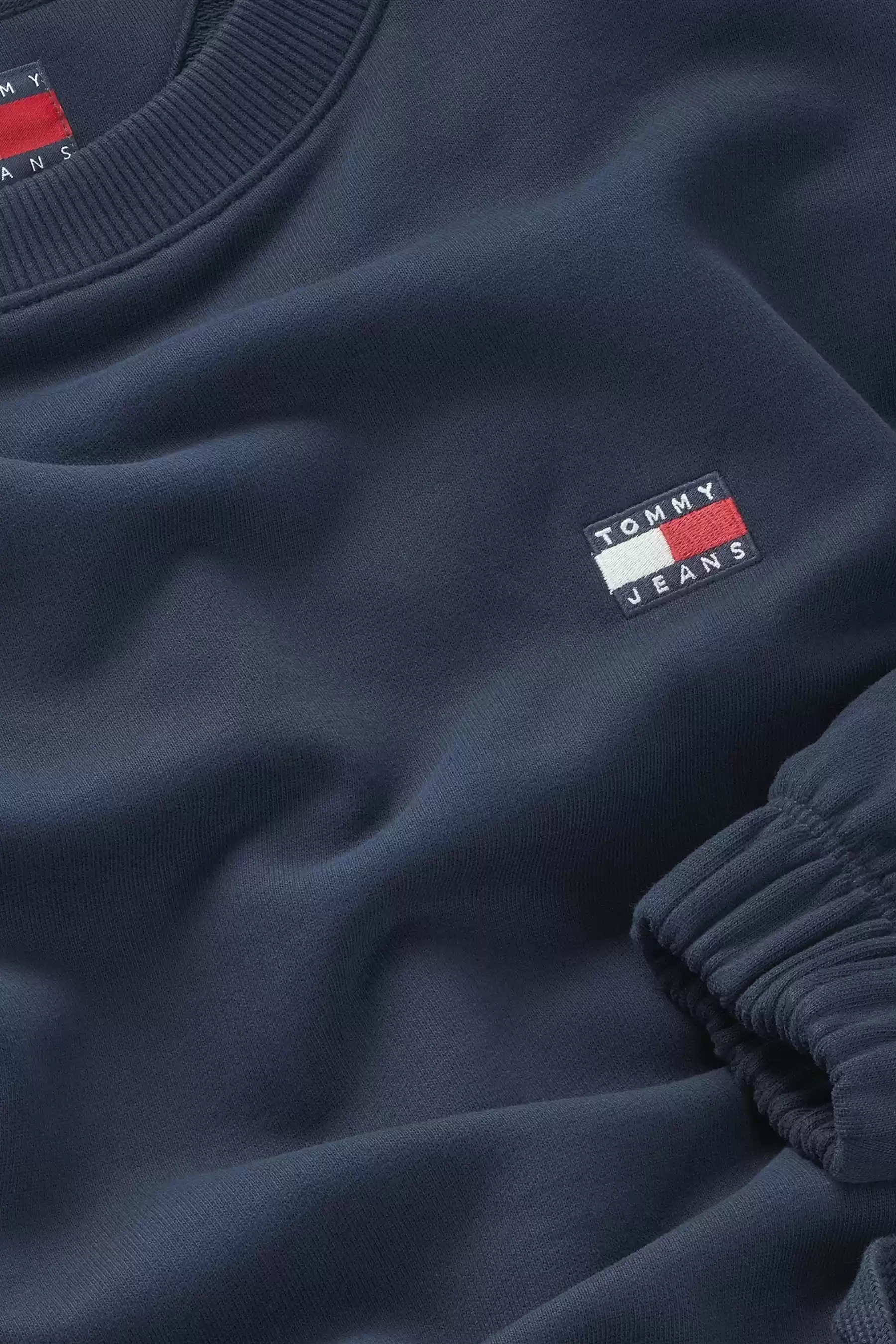 Tommy Jeans Kadın Lacivert Bağcık Detaylı Logolu Sweatshirt
