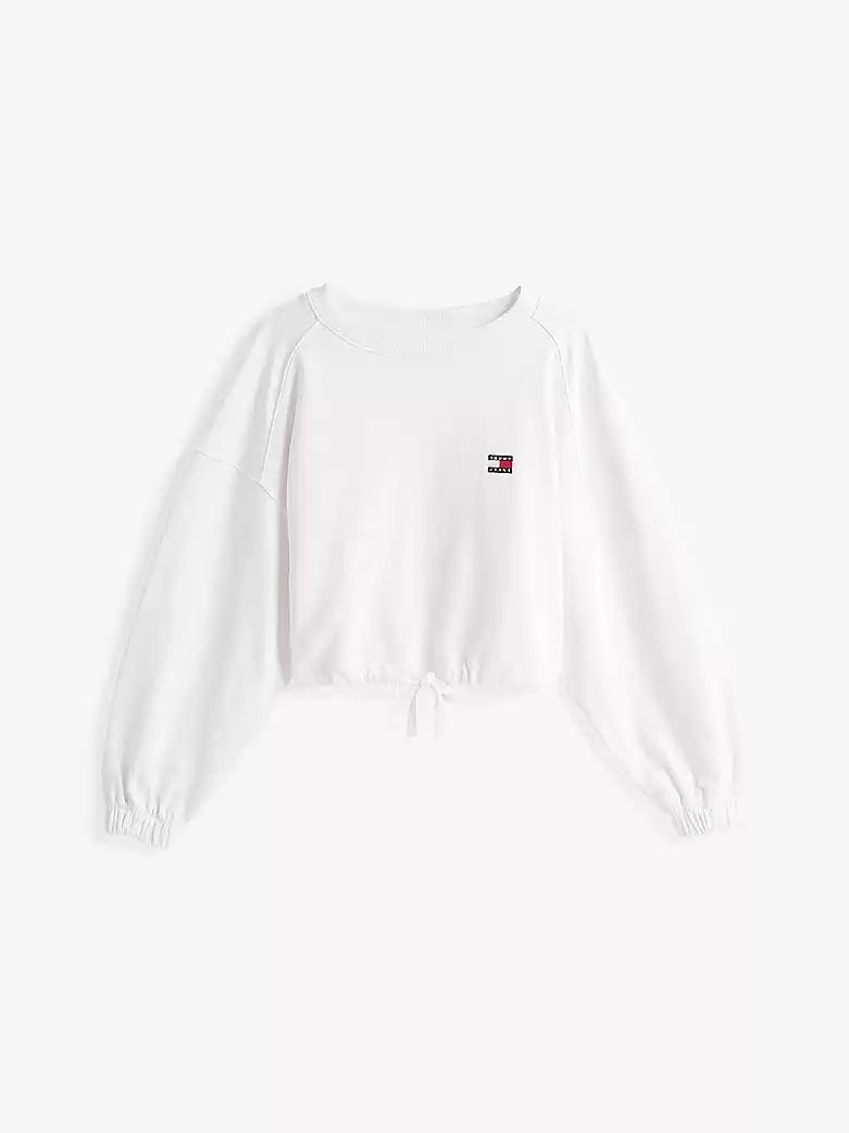 Tommy Jeans Kadın Beyaz Fit Sweatshirt