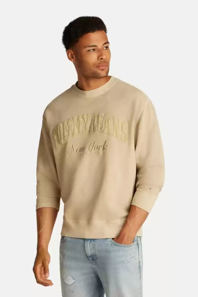 Tommy Hilfiger Erkek Bej Sweatshırt
