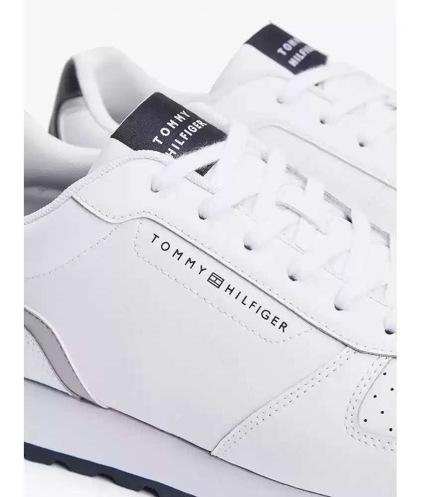 Tommy Hilfiger Erkek Beyaz Essential Leather Sneaker