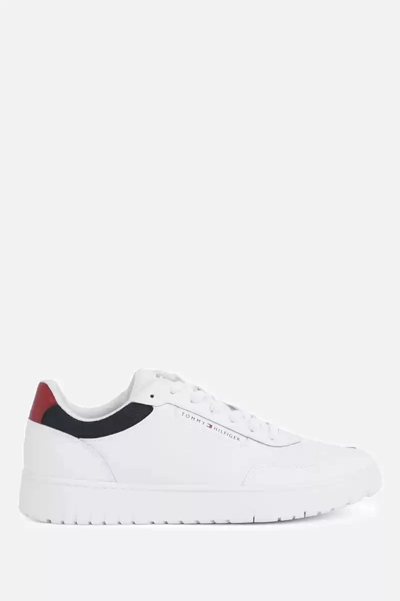 Tommy Hilfiger Erkek Beyaz Platform Taban Sneaker