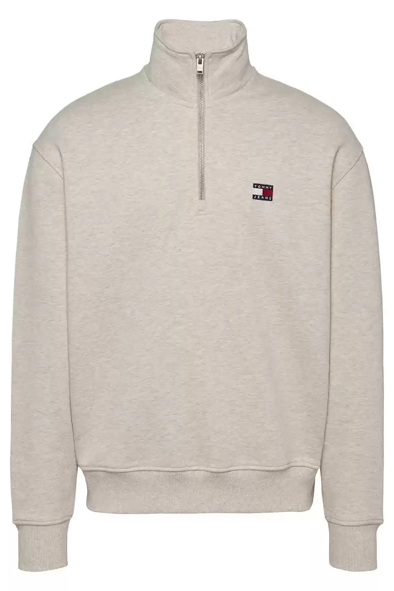 Tommy Hilfiger Erkek Beyaz Tjm Rlx  Fermuarlı Sweatshırt