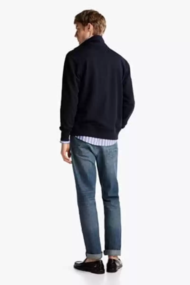 Tommy Hilfiger Erkek Lacivert Dik Yaka Ceket