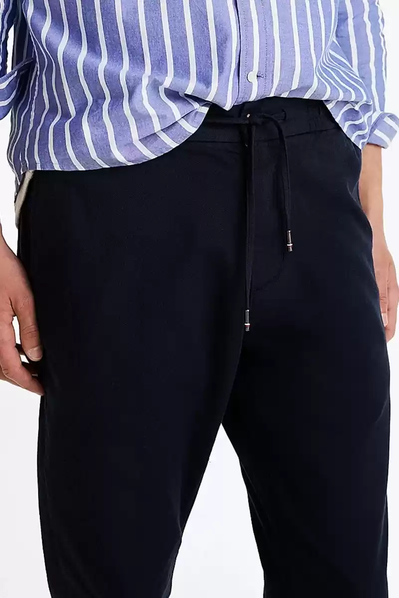 Tommy Hilfiger Erkek Lacivert Chıno Pantolon