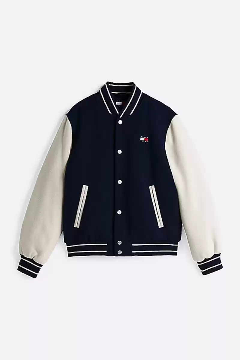 Tommy Hilfiger Erkek Lacivert Rahat Yünlü Ceket