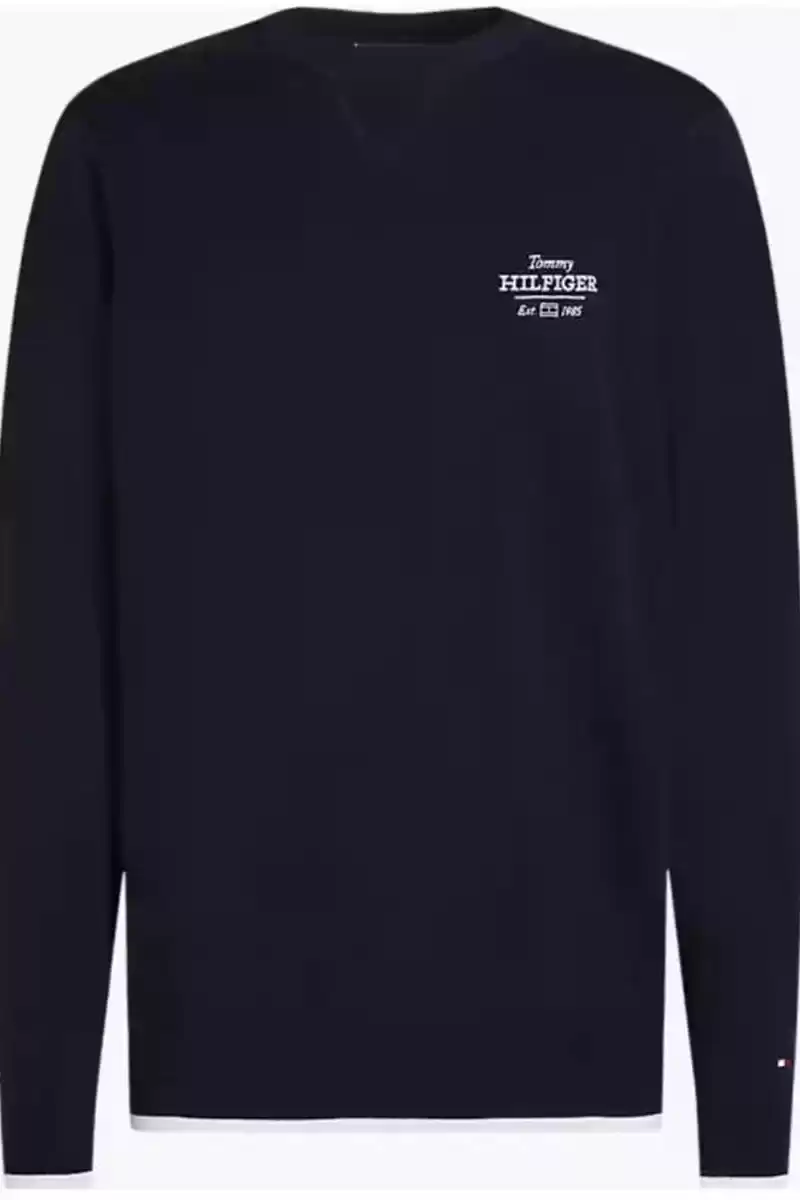 Tommy Hilfiger Erkek Lacivert Sweatshırt