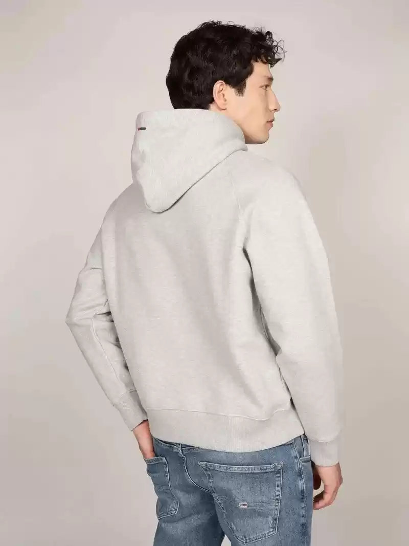 Tommy Hilfiger Erkek Pamuk Gri Sweatshirt