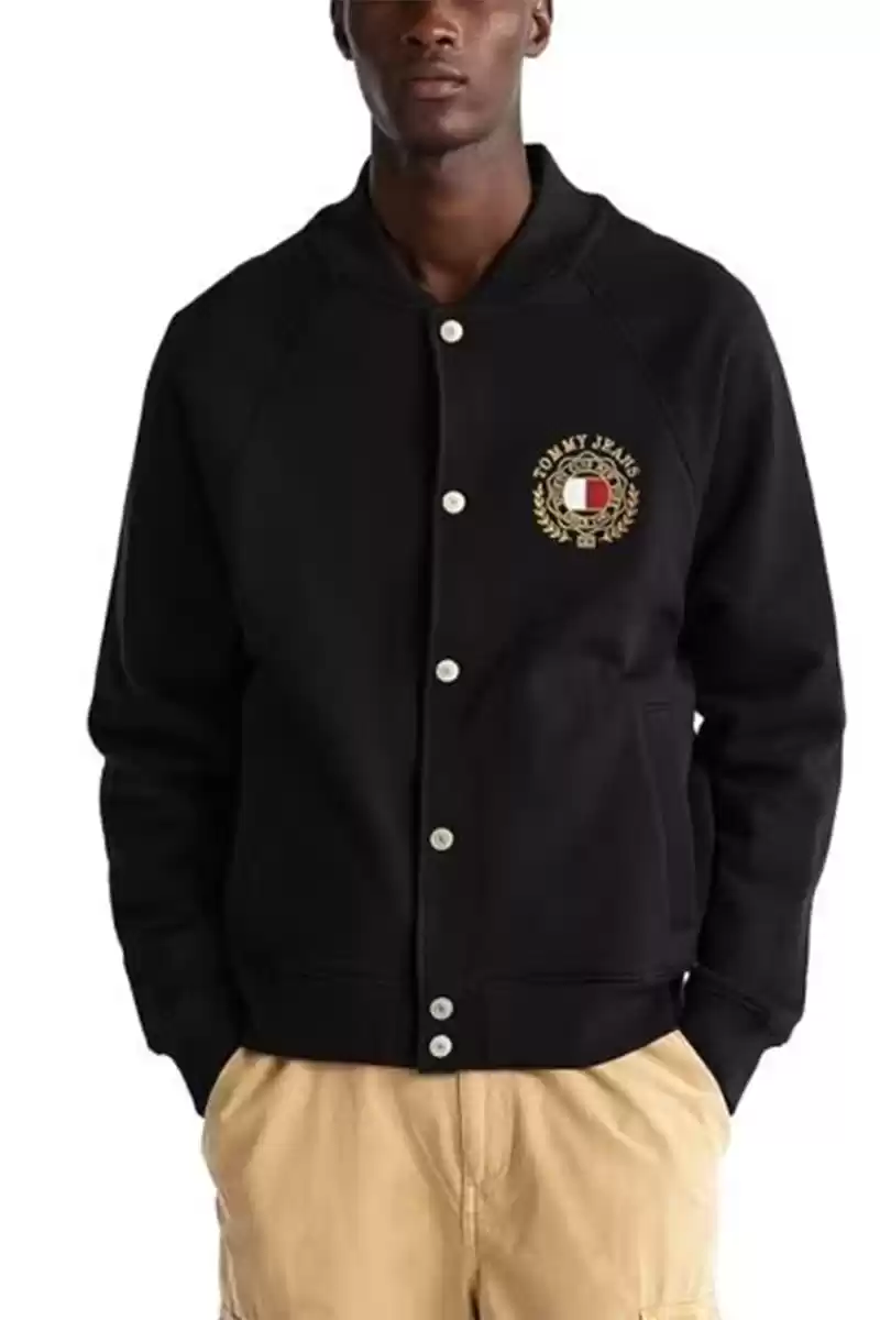Tommy Hilfiger Erkek Siyah Kolej Ceket
