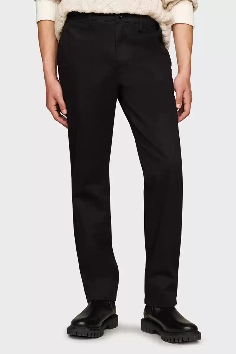 Tommy Hilfiger Erkek Siyah Chıno Pantolon