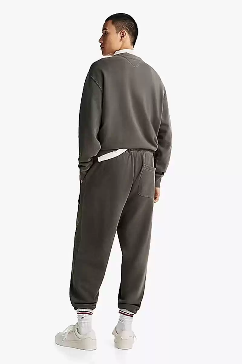 Tommy Jeans Erkek Siyah Rahat Jogger Eşofman Altı