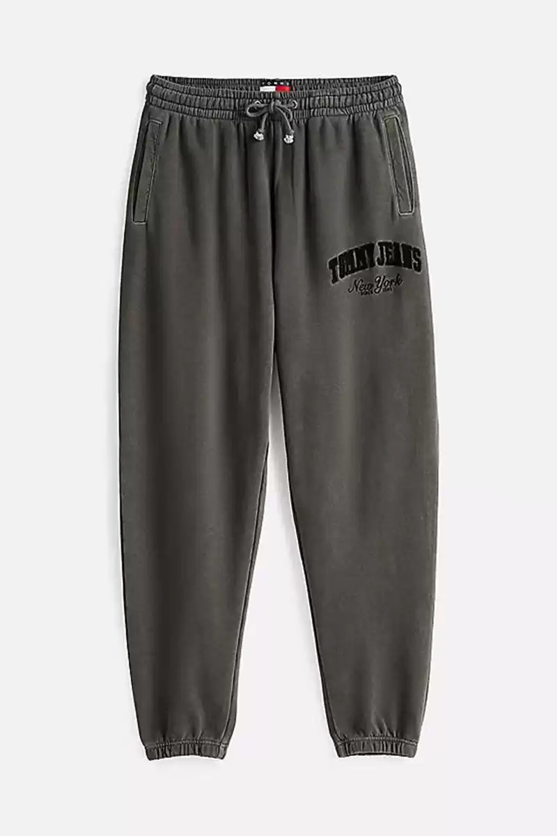 Tommy Jeans Erkek Siyah Rahat Jogger Eşofman Altı