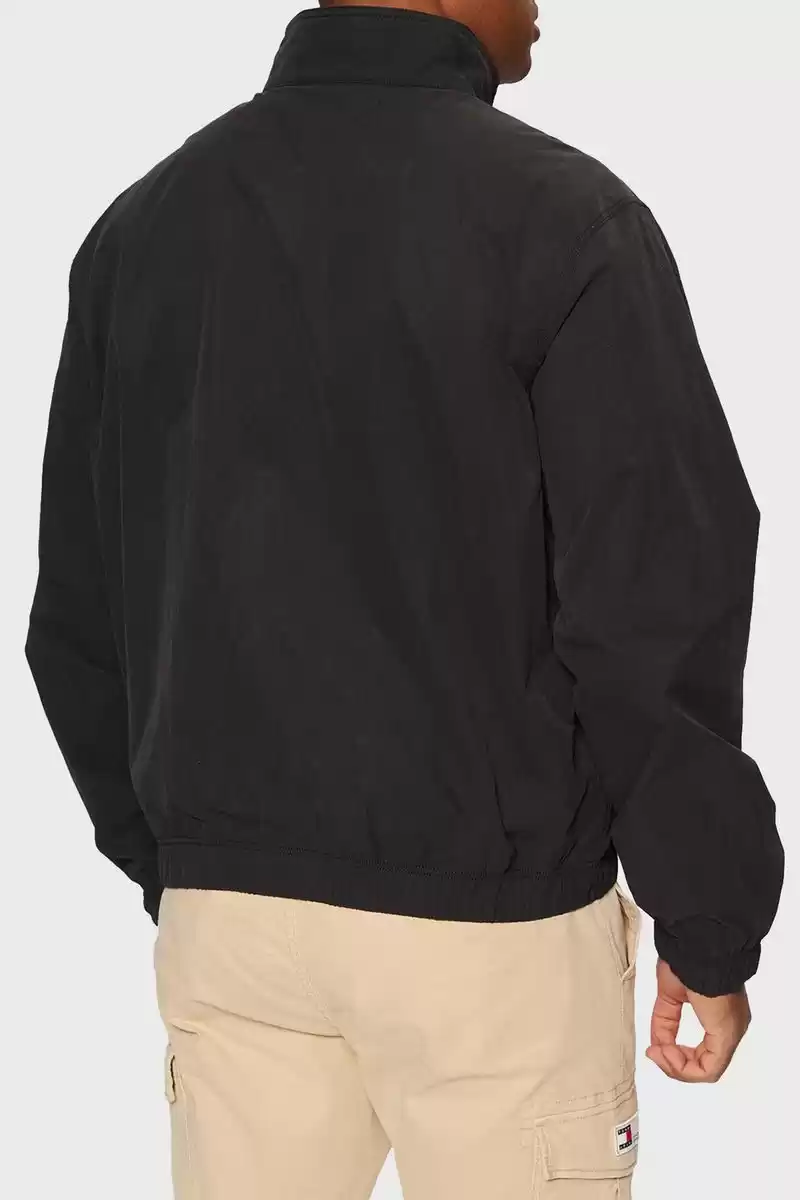 Tommy Hilfiger Erkek Siyah Regular Fit Logolu Ceket