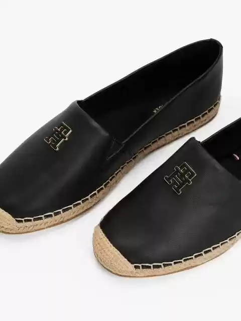 Tommy Hilfiger Kadın  Deri  Siyah Babet