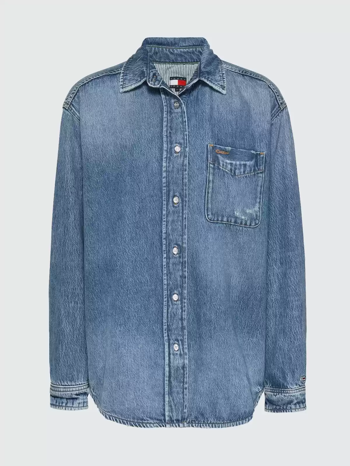 Tommy Hilfiger Kadın Mavi Gömlek