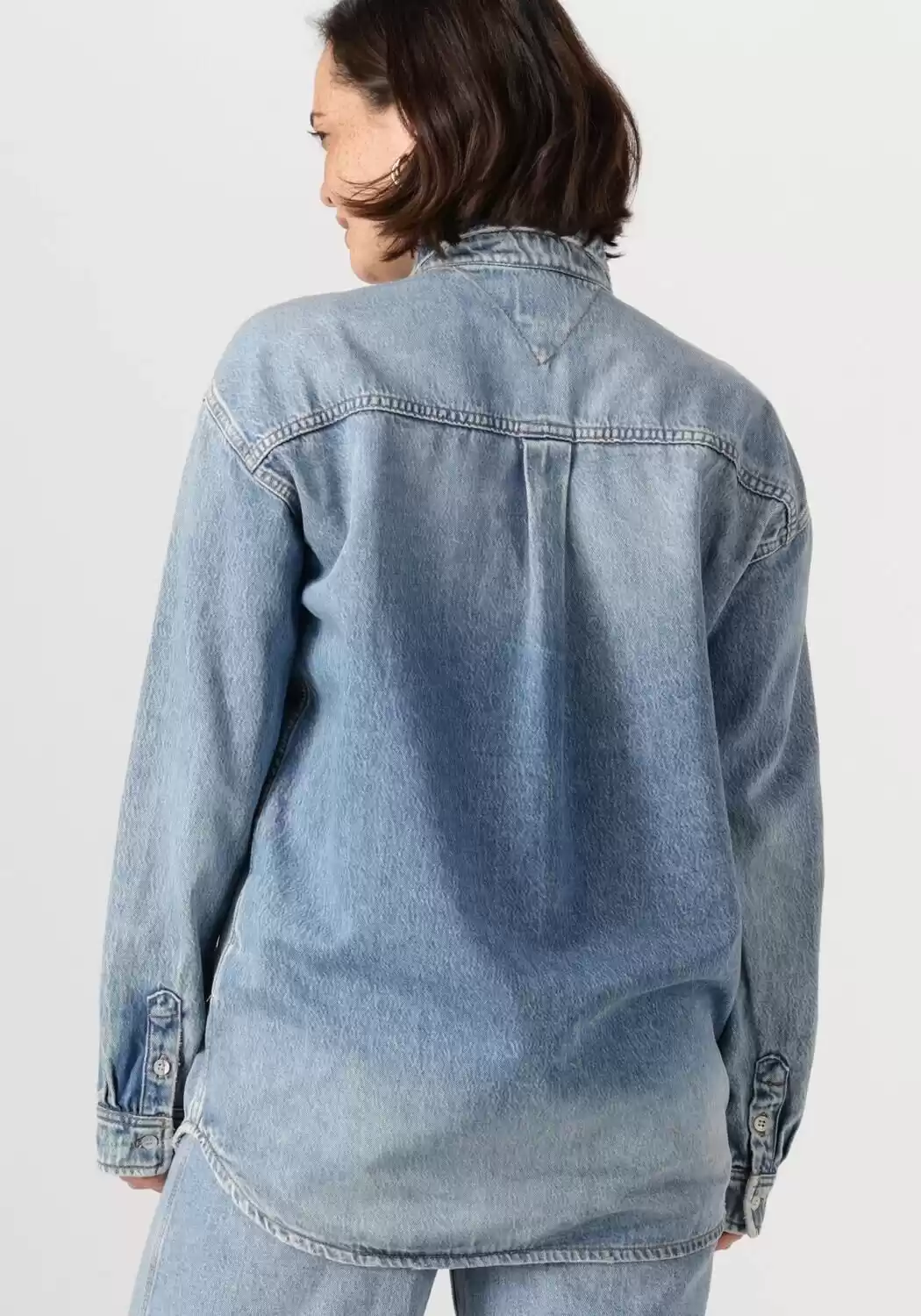 Tommy Hilfiger Kadın Mavi Gömlek