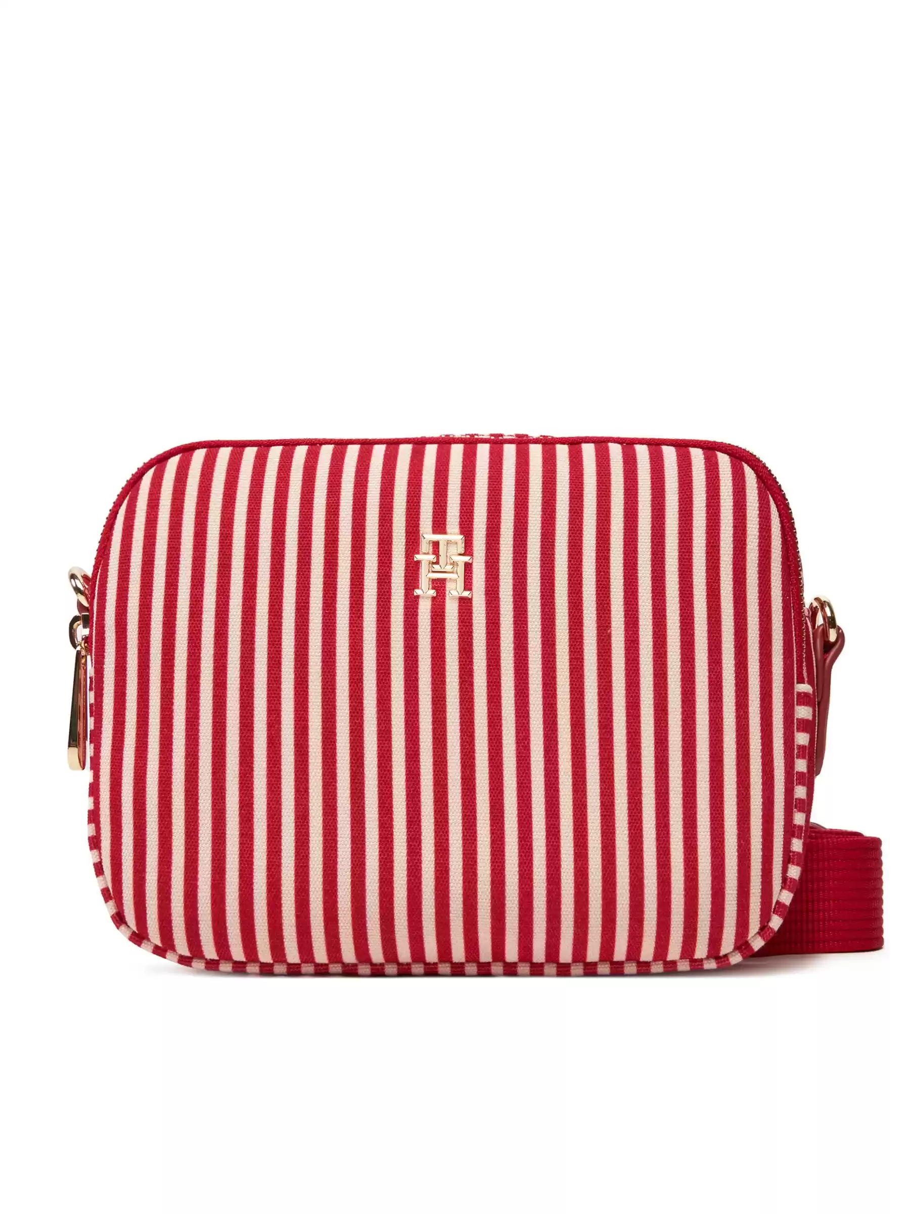 Tommy Hilfiger Kadın  Kırmızı TH Monogram Çanta