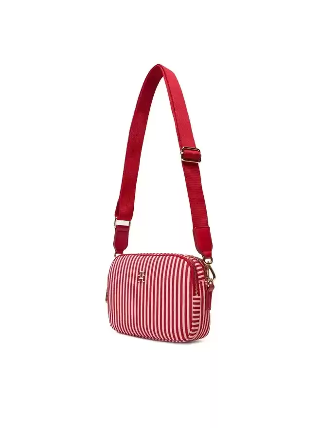 Tommy Hilfiger Kadın  Kırmızı TH Monogram Çanta