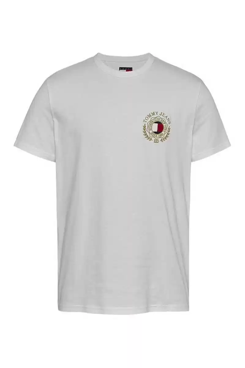 Tommy Hilfiger Logolu Beyaz Siyah T-Shirt