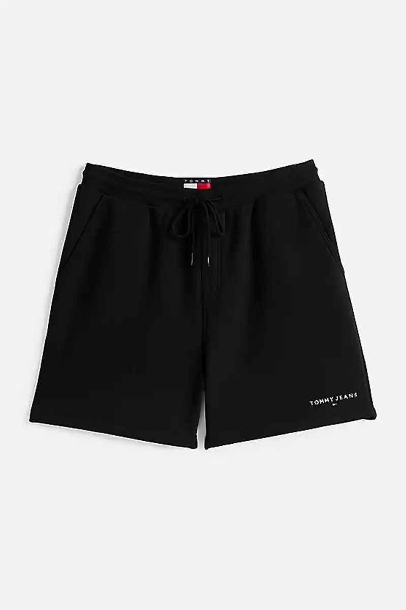 Tommy Hilfiger Logolu Erkek Siyah Sweat Şort