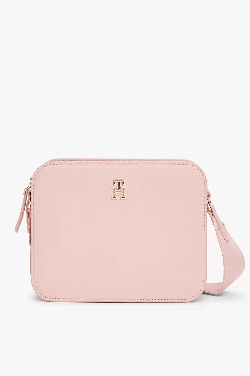 Tommy Hilfiger Kadın Monotype Askılı Pembe Kamera Çantası