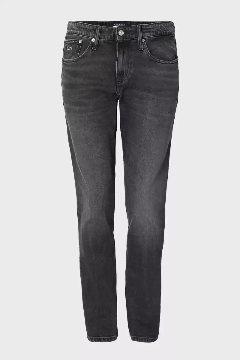 Tommy Hilfiger Slim Fit Erkek Gri Kot Pantolon