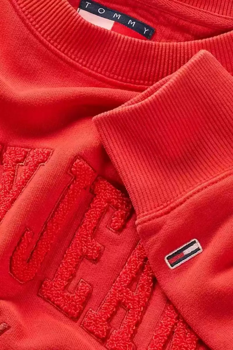 Tommy Hilfiger Erkek  Vintage Kırmızı Sweatshirt