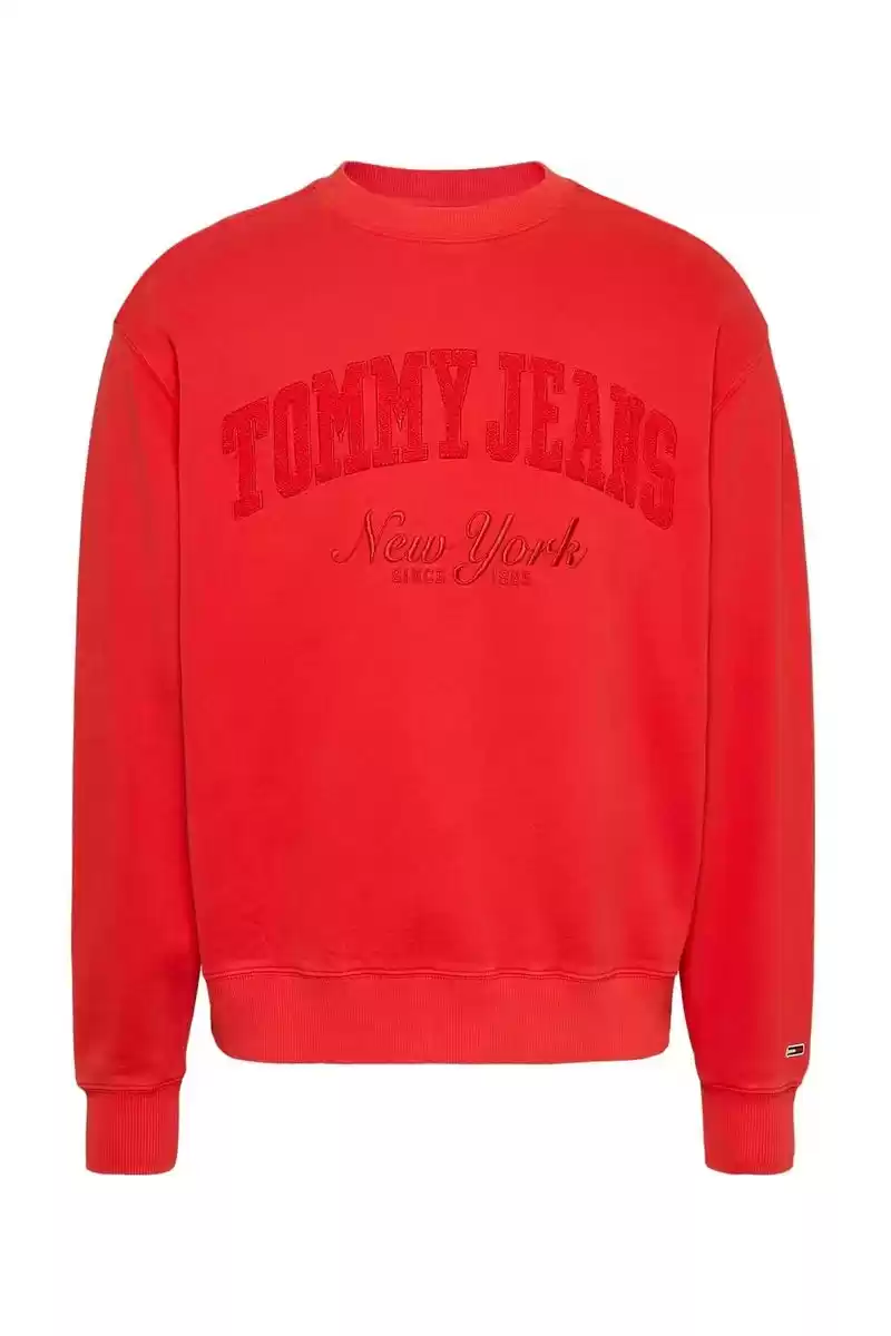 Tommy Hilfiger Erkek  Vintage Kırmızı Sweatshirt