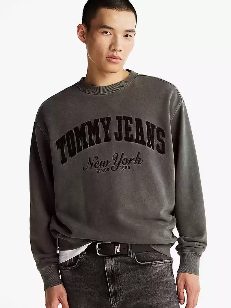 Tommy Hilfiger Erkek Vintage Bisiklet Yaka Kazak