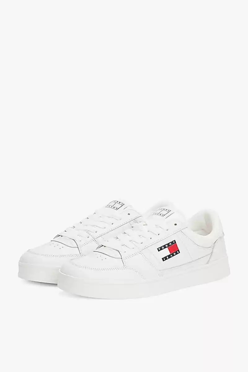 Tommy Hilfiger Erkek Beyaz Greenwich Essential Deri  Sneaker