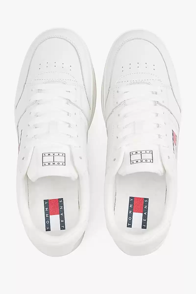 Tommy Hilfiger Erkek Beyaz Greenwich Essential Deri  Sneaker