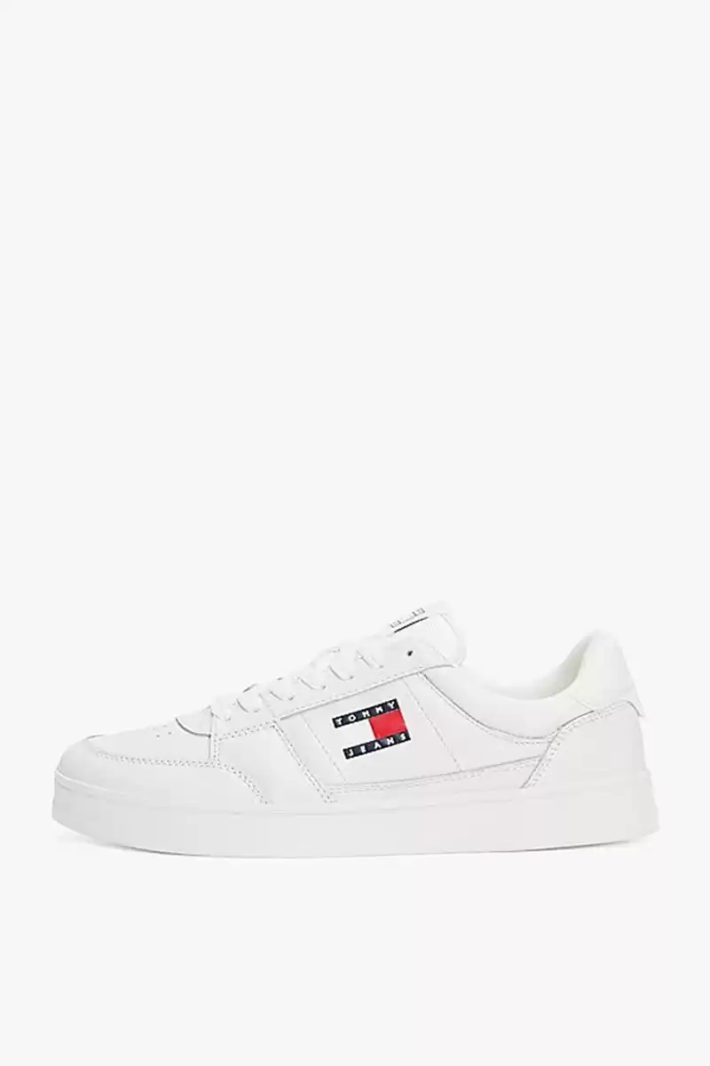 Tommy Hilfiger Erkek Beyaz Greenwich Essential Deri  Sneaker