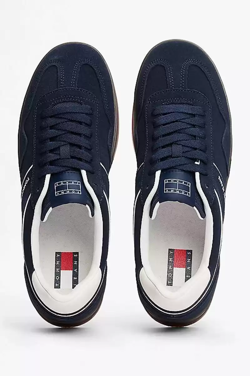Tommy Hilfiger Erkek Lacivert Greenwich Süet Sneaker