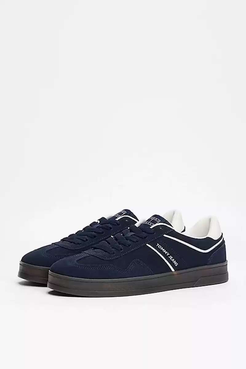 Tommy Hilfiger Erkek Lacivert Greenwich Süet Sneaker