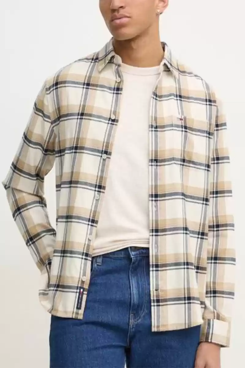 Tommy Hilfiger Erkek Kareli Oxford Gömlek