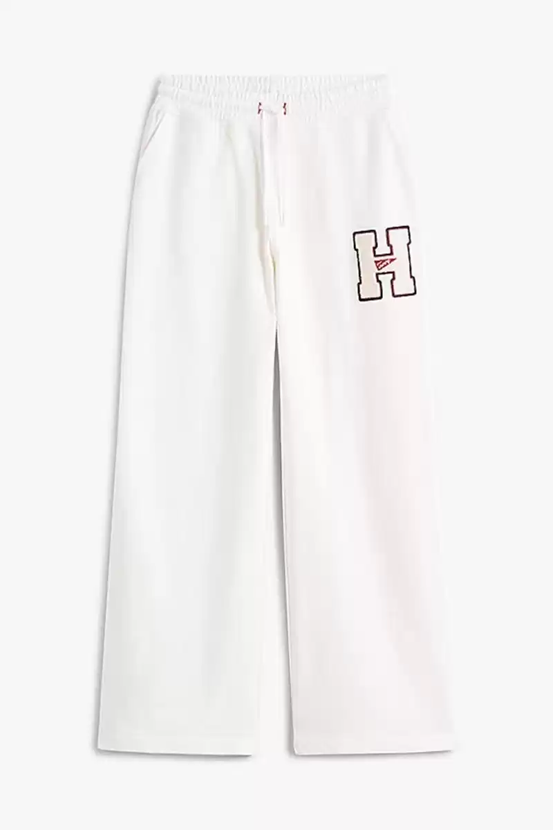 Tommy Hilfiger Kadın Beyaz Jogger Logolu Eşofman Altı