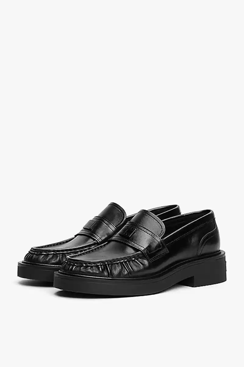 Tommy Hilfiger Kadın Deri Kalın Tabanlı Loafer Ayakkabı