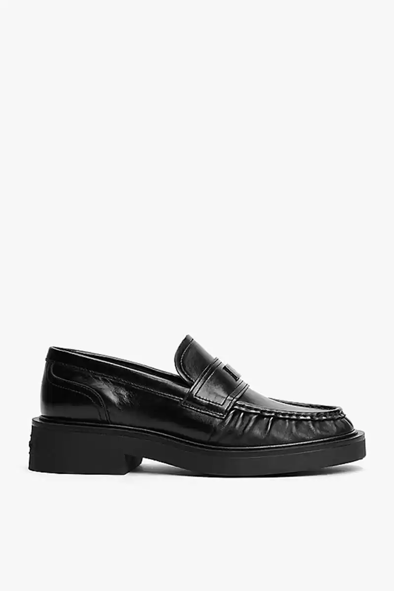 Tommy Hilfiger Kadın Deri Kalın Tabanlı Loafer Ayakkabı