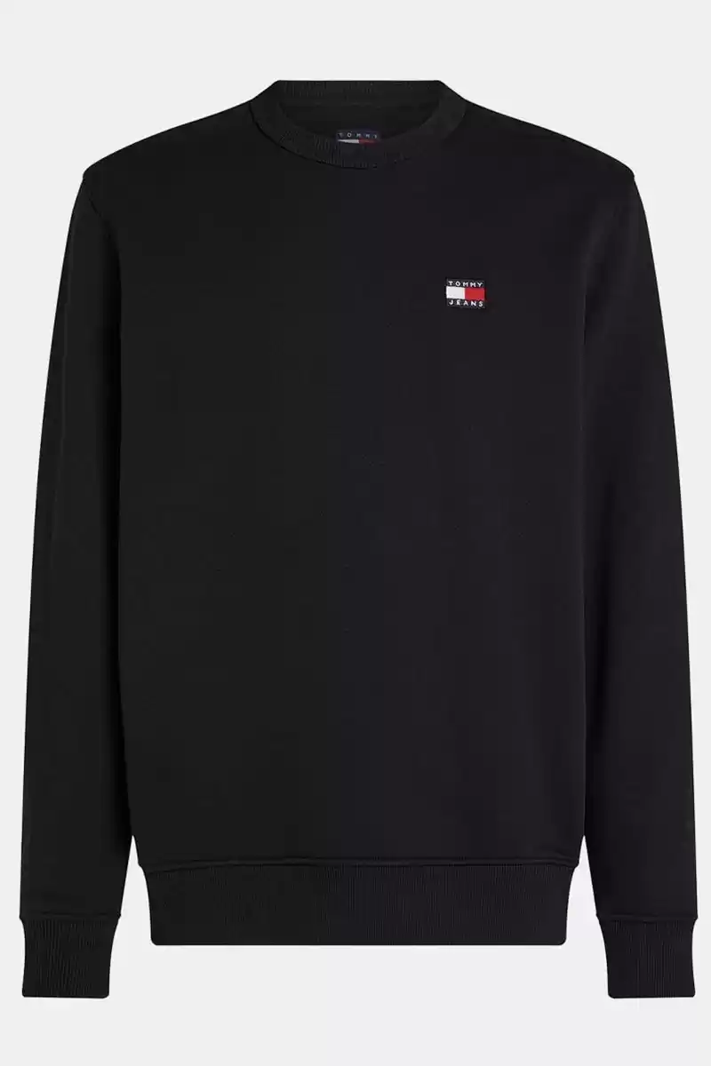 Tommy Hilfiger  Erkek  Siyah Logolu  Kazak