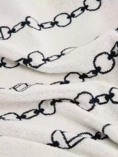 Tommy Hilfiger Unisex Bej Logo Nakışlı Plaj Havlusu