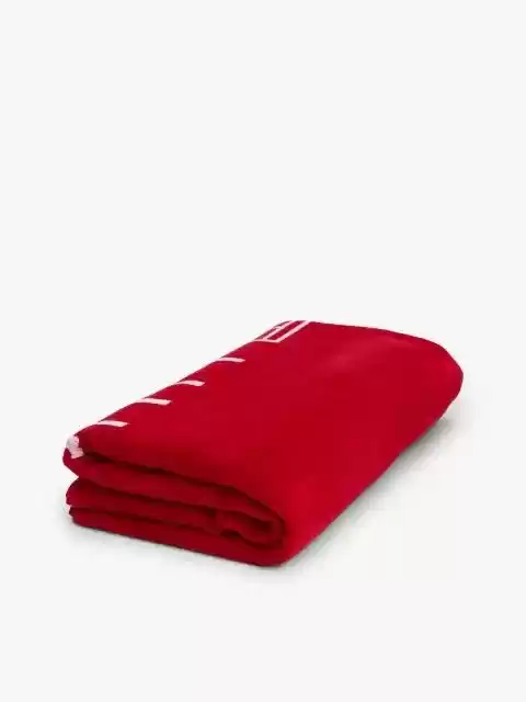 Tommy Hilfiger Unisex Kırmızı Logo Nakışlı Plaj Havlusu