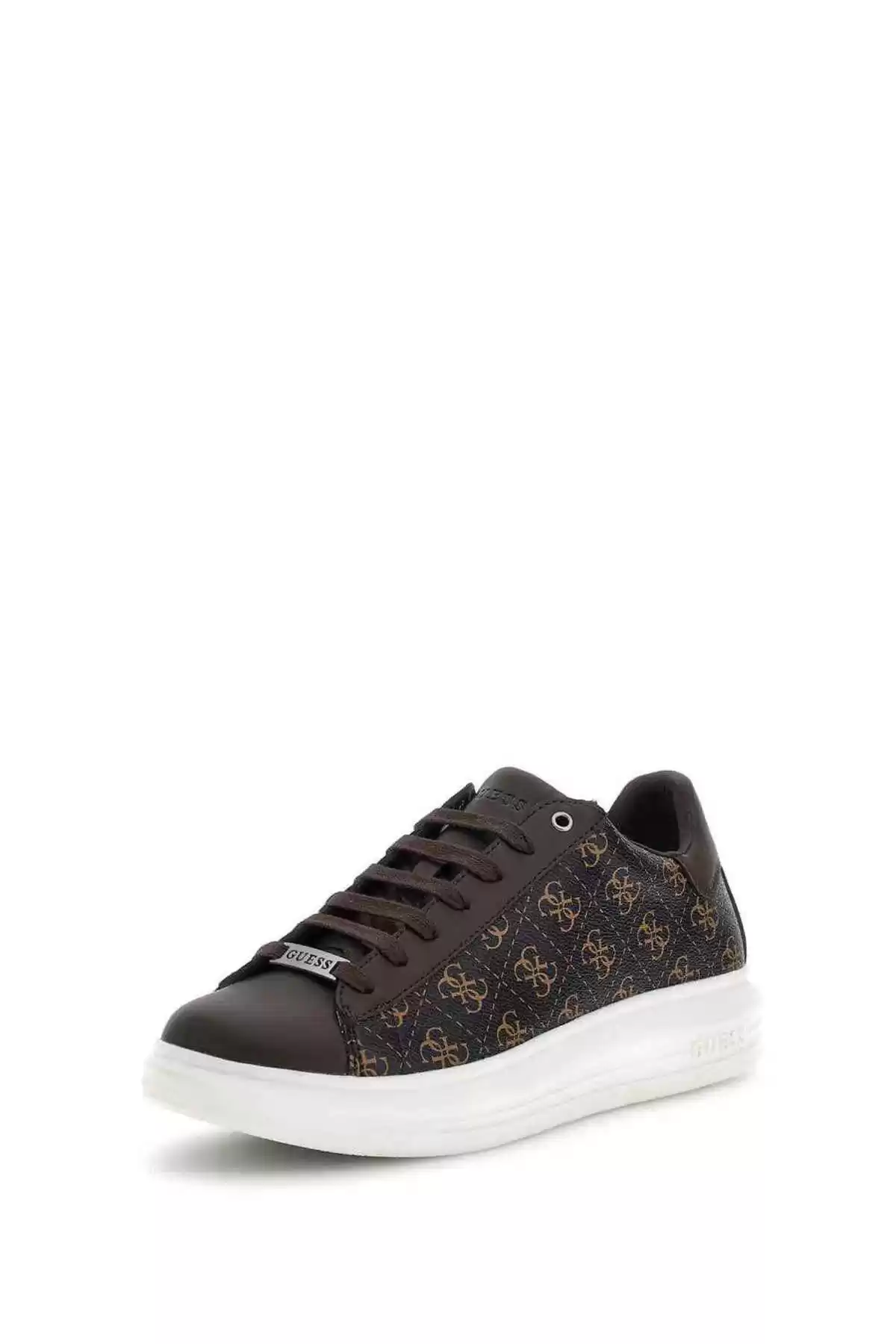 Guess Erkek Kahverengi Vibo 4G Logolu Sneaker